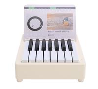 Miniature Piano Desk Calendar Mini Piano avec des Chansons Célèbres Collection D'ornement de Musique Unique pour les Mélomanes pour Amis (WHITE)