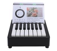Miniature Piano Desk Calendar Mini Piano avec des Chansons Célèbres Collection D'ornement de Musique Unique pour les Mélomanes pour Amis (BLACK)