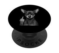 Miniature Pinscher Majeur Sarcastique Amoureux des Chiens PopSockets PopGrip Adhésif