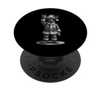 Miniature Pinscher Rock Music pour Les Amoureux des Chiens de Noël PopSockets PopGrip Adhésif