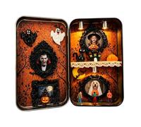 Miniature Scene Box - 3D Tabletop Decor, Spooky Shadow Display Article