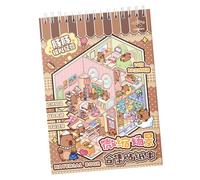 Miniature Scene Stickers - 3D Cartoon House Decal for School Projects | No-Cut Design with Stress Relief Fun, Creative Dreamland Landscape Decoration for Home Classrooms Kids and Teens