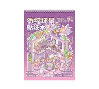 Miniature Scene Stickers Book - 3D Printing PET Landscape Art Crafts Set