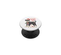 Miniature Schnauzer Christmas Too Cute for The Naughty List PopSockets PopGrip Adhésif