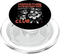 Miniature Schnauzer Dad Club Men Fête des Pères PopSockets PopGrip pour MagSafe