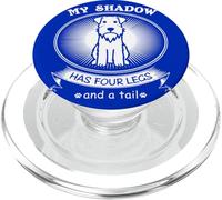 Miniature Schnauzer My Dog is My Shadow Funny Pet Dog Lover PopSockets PopGrip pour MagSafe