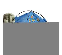 Miniature Tent - 16x17cm Fabric Realistic Pretend Furniture Toy Set, Imaginative Decorative Camping Style Accessory | Kids Girls Hobbyist Playroom Nursery Desktop Shelf Display