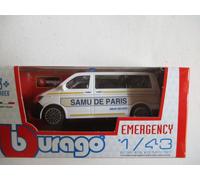 BBurago Maisto France - 30074 - Véhicule miniature - Street Fire Emergency - Échelle 1/43 - Modèle aléatoire