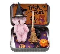 Miniature Witcher Witch Bear in a Box Halloween remplissez Les Cadeaux Party (Rose)