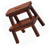 Miniature Wooden Step Stool for Dollhouse | Conception à l\'échelle 1:12, en contreplaqué robuste, savoir-faire détaillé, parfait pour les aménagements d\'entrée