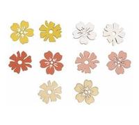 Miniatures en bois Ø 3,5 cm - Fleurs de Tahiti Multicolore G