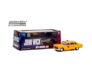 Miniatures montées - Checker Marathon N.Y.C. Taxi - John Wick 1974 1/43 Greenlight