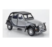 Miniatures montées - Citroen 2CV Charleston gris 2 tons 1/24 Welly
