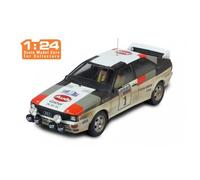 Miniatures montées - IXO - Audi Quattro A1 (Mikkola) 1982 - 1/24 - 1er RAC Rallye - Livré monté