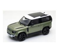 Miniatures montées - Land Rover defender Vert Blanc 2020 1/24 Welly