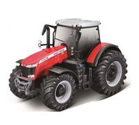 BBURAGO | Collection Ferme | Tracteur Massey Fergusson à Friction | Reproduction de Voiture Miniature à échelle 1/43 | Rouge | Jouet pour Enfant à Collectionner | B18-31613