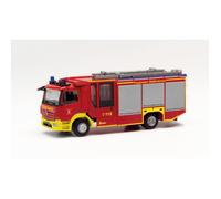 Miniatures montées - Mercedes Atego ZIEGLER Z-CAB Pompier 1/87 Herpa