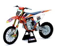 Miniatures montées - Newray - 450 SX-F #222 - KTM 2018 - Motocross - 1/6