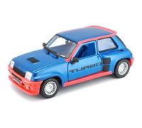 Miniatures montées - Renault R5 Turbo bleu 1980 1/24 Burago