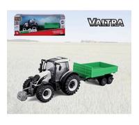 Bburago - Collection Ferme - Tracteur Valtra + remorque à Friction - Véhicule Agricole Miniature à l'échelle 1:43 - Jouet pour Enfant - à Collectionner dès 3 Ans - 31676