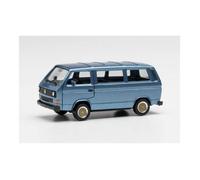 Miniatures montées - Volkswagen T3 Bus Bleu 1/87 Herpa