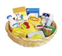 Gollnest & Kiesel Corbeille de miniatures alimentaires et d'entretien en bois - 2 ans+