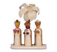 Miniaturfigur Saints Rois Mages sur Piédestal Avec Palme Nature Hauteur = 10,5cm