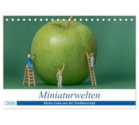 Miniaturwelten - Kleine Leute aus der Nachbarschaft (Tischkalender 2026 DIN A5 quer), CALVENDO Monatskalender: Bilder von kleinen Leuten bei der täglichen Arbeit