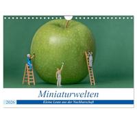 Miniaturwelten - Kleine Leute aus der Nachbarschaft (Wandkalender 2026 DIN A4 quer), CALVENDO Monatskalender: Bilder von kleinen Leuten bei der täglichen Arbeit