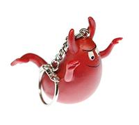 Miniblings Barbapapa diable de Barbawum figure de caoutchouc rouge - Mode main bijoux I I pendentif Porte-clé Porte-clés Porte-clef
