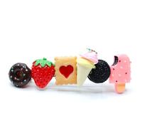 Miniblings Bonbons Barrette Donut Fraise Glace Cône Double Biscuit - Bijoux Tendance Fait Main - Pinces à Cheveux Pinces à Cheveux