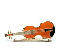 Miniblings Broche violon - Broche - Broche violon - Instrument plaqué or - Bijou fantaisie original I Épinglette