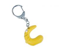 Miniblings C Barbapapa Lettre initiale Porte-clé Porte-clés jaune - Bijoux mode main I I Pendentif trousseau de clés Porte-clef