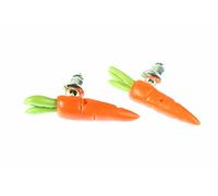 Miniblings carotte carotte de betterave légumes carotte 25mm 3D - Boucles d'oreille bijoux de mode main je branche Boucles d'oreille