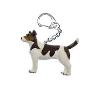 Miniblings chien Porte-clé Porte-clés Jack Russell Terrier animal - Bijoux mode main I I Pendentif trousseau de clés Porte-clef