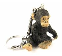 Miniblings Chimpanzé Singe Ape Porte-clé Porte-clés - pendentif bijoux faits à la main, je Porte-clef Porte-clef - Chimpanzé Singe Ape