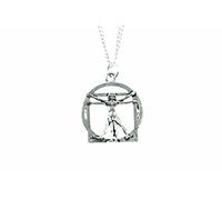 Miniblings Collier chaîne Da Vinci Argent 45cm Homme de Vitruve