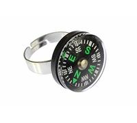 Miniblings Compass Navigation Camping Ring - Compass Navigation Camping - Bijoux Fantaisie Fait Main Bague I avec Motif I Taille réglable