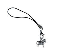 Miniblings Dala Dala Pendentif pour téléphone mobile Dalahäst argent cheval pendentif bijoux faits à la main I Porte-clé Porte-clés