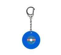 Miniblings Disque Porte-clé Porte-clés DJ Bleu Musique - Bijoux Fashion Main I I Pendentif Trousseau de clés Porte-Clef