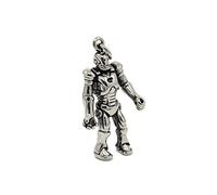 Miniblings exosquelette Robot de Charm Android Robot Homme Machine silb - Argent Collier Pendentif Bijoux Faits à la Main I - breloque Pendentif - Pendentif pour Bracelet