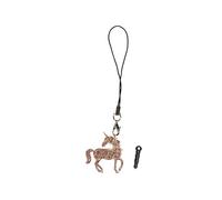 Miniblings Glitter licorne Pendentif pour téléphone mobile cheval fantaisie Fabelwesen- pendentif bijoux faits à la main I Porte-clé Porte-clés