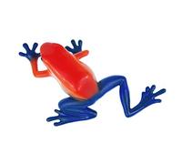 Miniblings grenouille grenouille poison Broche caoutchouc bleu Broche en caoutchouc forêt Orange - Bijoux mode main I Bouton Pin Pins