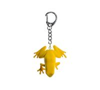 Miniblings Grenouille Porte-clé Porte-clés de 50 mm en Caoutchouc Jaune - Bijoux à la Mode Main I I Pendentif Trousseau de clés Porte-Clef