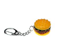 Miniblings Hamburger Porte-clé Porte-clés Fast food Cheeseburger USA - Bijoux Fashion main I I Pendentif trousseau de clés Porte-clef