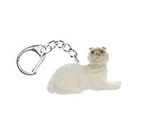 Miniblings Highland Fold Scottish Fold Porte-clé Porte-clés Chat Chat - Bijoux mode main I I Pendentif trousseau de clés Porte-clef