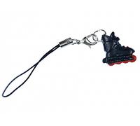 Miniblings inline bijoux téléphone pendentif téléphone roller patins bijoux noir rouge mode main pendentif en Porte-clé Porte-clés