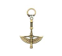 Miniblings Isis Porte-clés en forme de figurine égyptienne déesse divinité bronze - Bijou fantaisie fait main I Pendentif porte-clés, bronze, 56mm