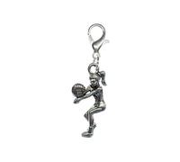 Miniblings Joueur de Volley-Ball de Volley-Ball Jeux de Ballon de Plage Charm - Bijoux Fashion Main argenté Pendentifs - breloque Pendentif - Pendentif pour Bracelet