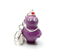 Miniblings La figure Barbamama Barbapapa de 75mm - Bijoux Fashion main I I Pendentif trousseau de clés Porte-clef